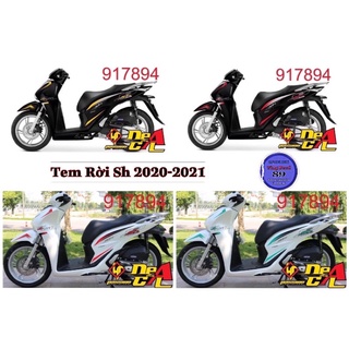 Tem dán xe SH 2021 chỉ , chữ SH hiệu ứng chìm nổi , chất liệu Shinlung cao cấp , 3lớp chống bay màu chống nước