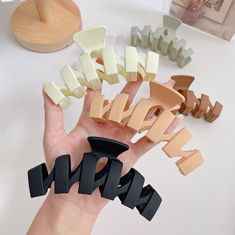 Kẹp tóc càng cua acrylic thiết kế phong cách Hàn Quốc đơn giản thời trang