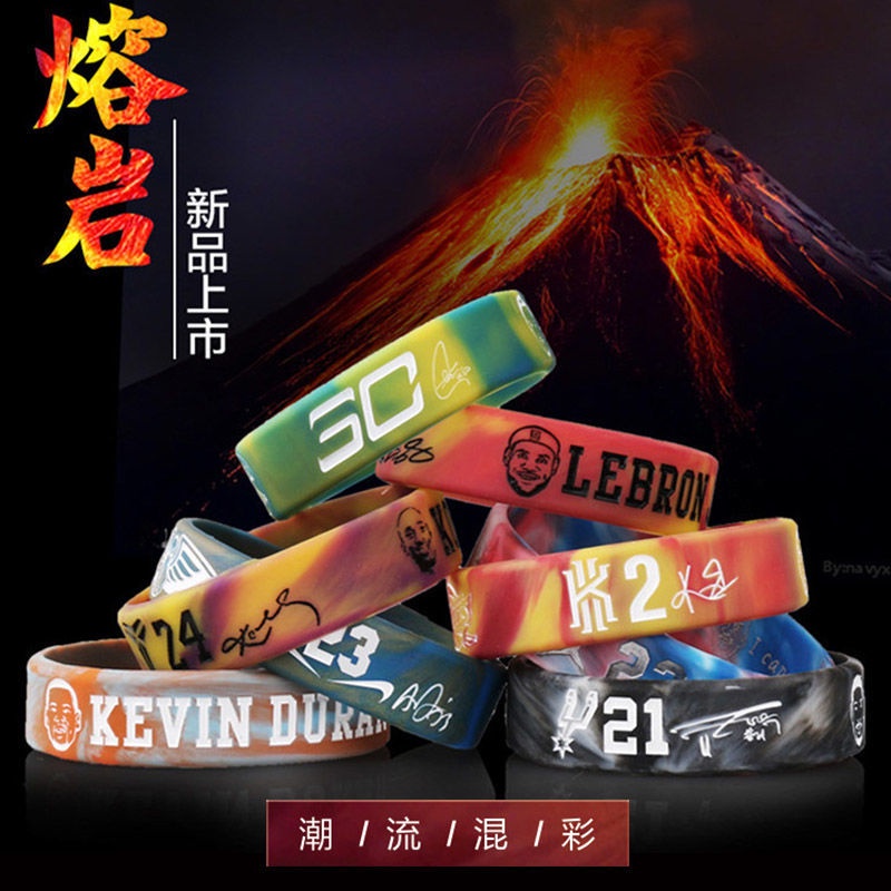 Vòng Tay Thể Thao Nba Bằng Silicone Phát Sáng Độc Đáo