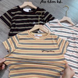 Áo tăm kẻ sọc co giãn 4 chiều