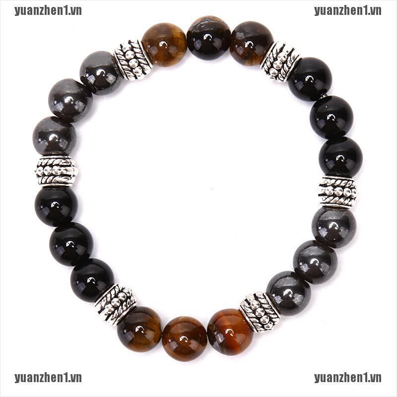 [YUANZHEN1] Vòng Tay Chuỗi Hạt Đá Mắt Hổ Bằng Đá Hematite Tự Nhiên
