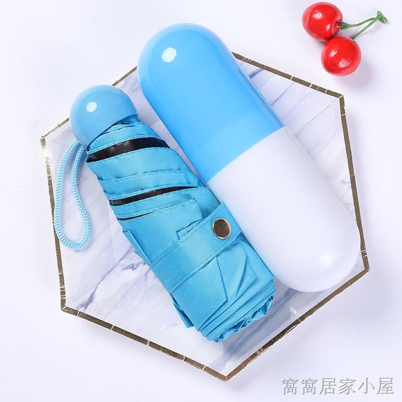 Dù Che Nắng Mini Cầm Tay Hình Viên Thuốc Con Nhộng Dễ Thương