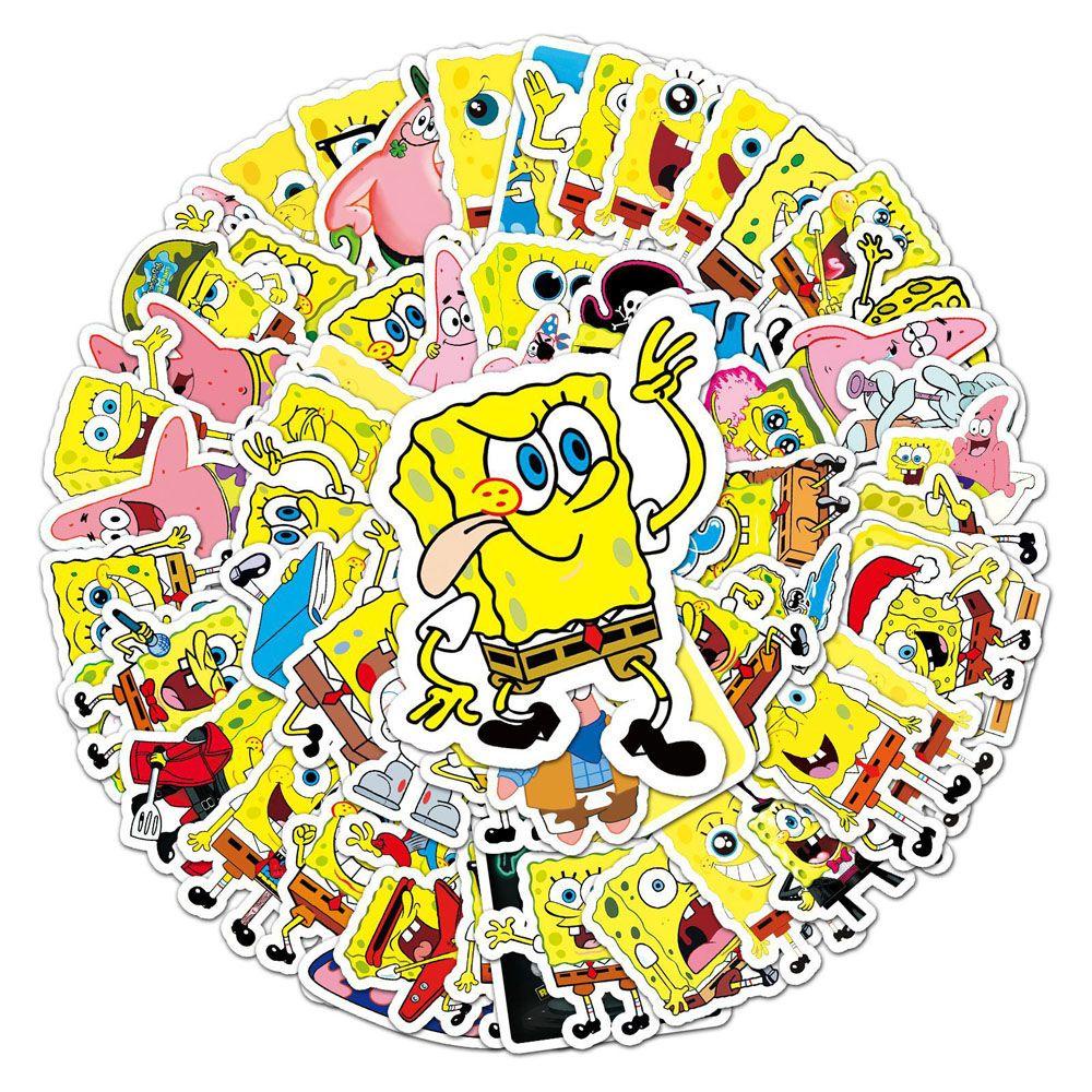 Set 60 Sticker SpongeBob Dán Trang Trí Đa Ứng Dụng