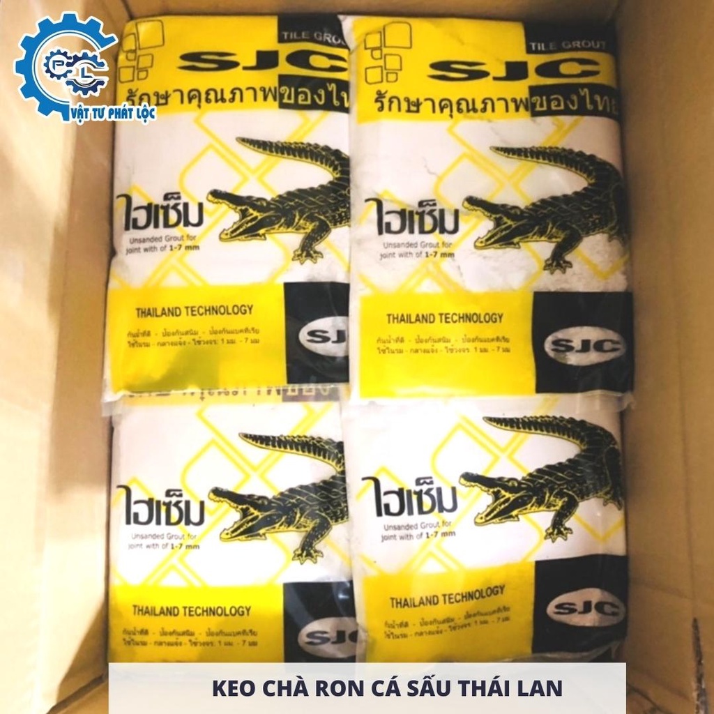 Keo Chà Ron Cá Sấu Thái Lan 1kg - Xi măng trắng Cá Sấu Thái Lan 1kg