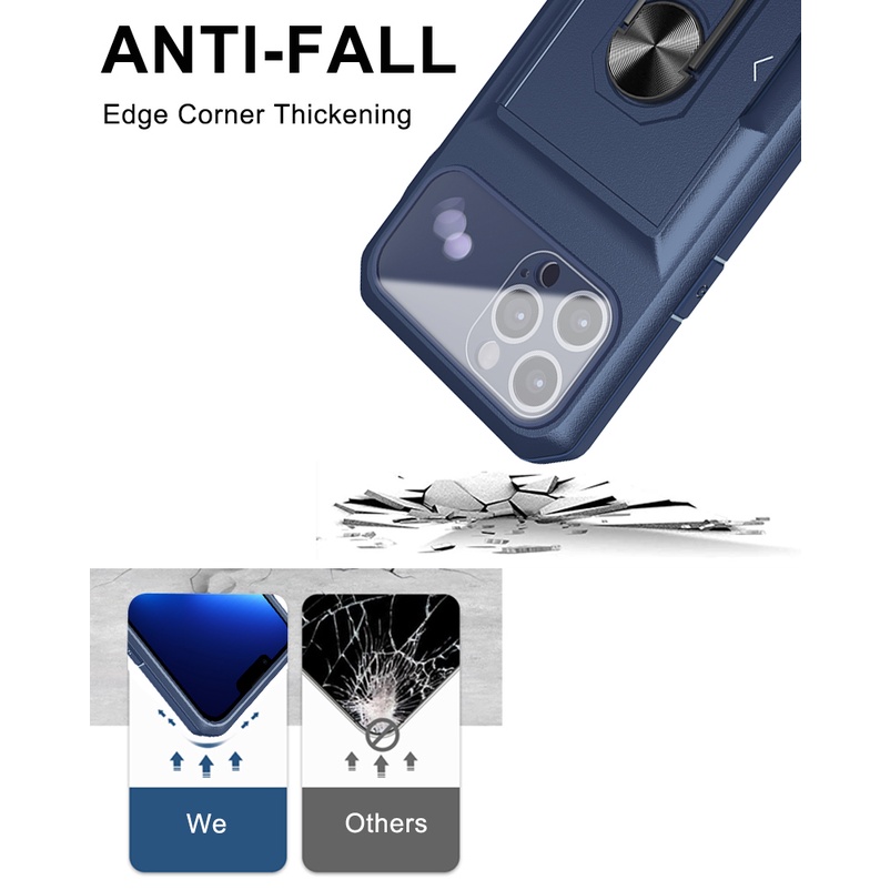 Ốp Điện Thoại Dạng Giáp Chống Sốc Đa Năng 3 Trong 1 Cho iPhone 11 12 13 pro promax x xs xr xsmax 7 8 plus
