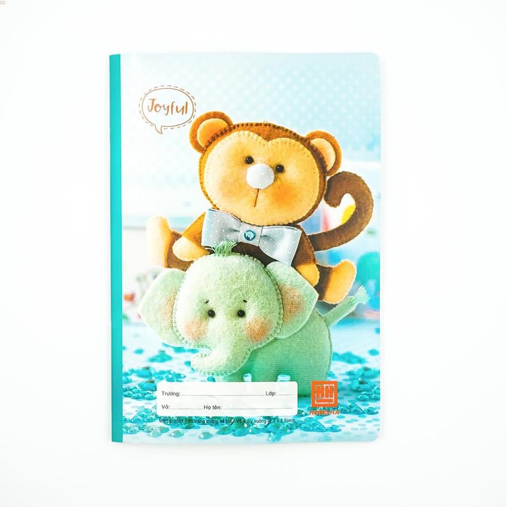 Vở ô ly Hồng Hà 80 trang Joyful  .