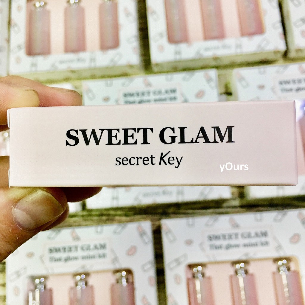 [Đại Lý Chính Thức] Son Dưỡng Có Màu Sweet Glam Tint Glow Secret Key Chic Burgundy - Son Dưỡng Sweet Glam Màu Đỏ Mận