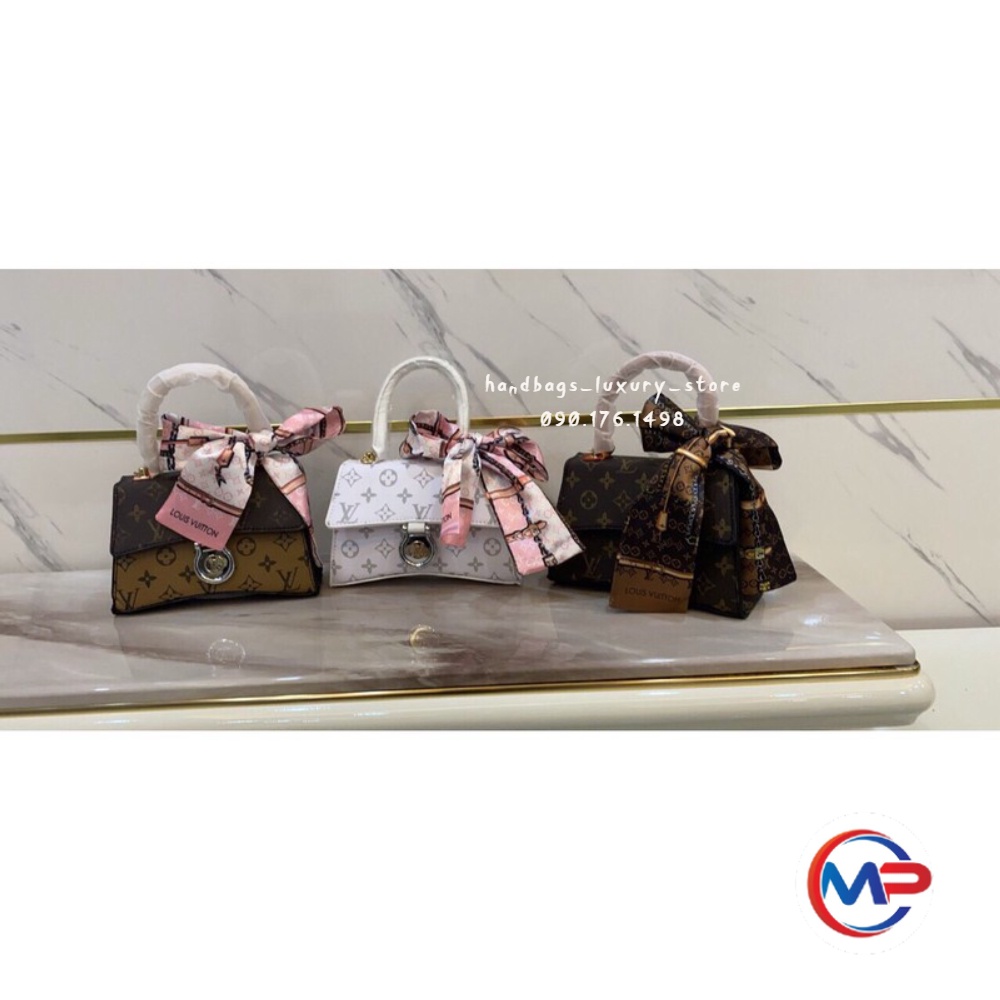 𝑭𝑹𝑬𝑬𝑺𝑯𝑰𝑷  Túi Xách Nữ in hoa tặng kèm khăn và dây đeo chéo ❣️freeship❣️túi balen EO VÌ