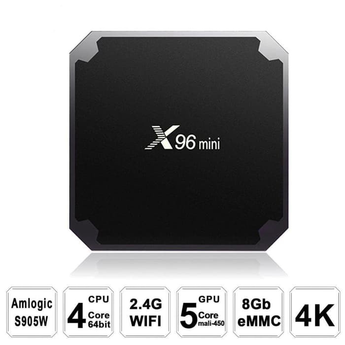 Đầu Tv Box X96 Mini Lõi Tứ 2gb 16gb Android 7.1 Wifi Hdmi Và Phụ Kiện