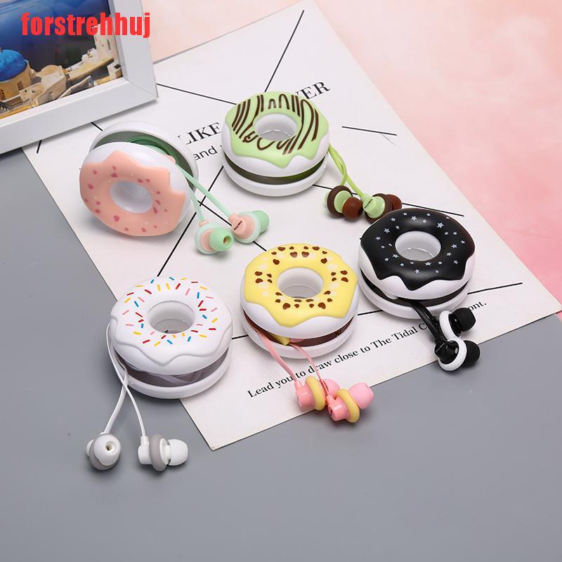 Tai Nghe Nhét Tai Jack 3.5mm Hình Bánh Donut Dễ Thương | BigBuy360 - bigbuy360.vn