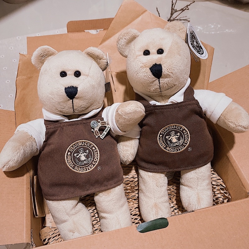 - GẤU BÔNG BEARISTA BEAR BOY BROWN APRON THE FIRST STORE EXCLUSIVE 2005