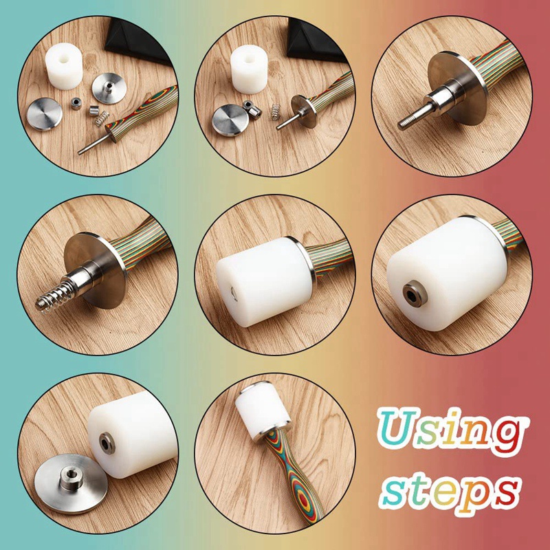 Búa Bằng Nylon Tay Cầm Gỗ Chuyên Dụng Cho Chạm Khắc Đồ Da Thủ Công