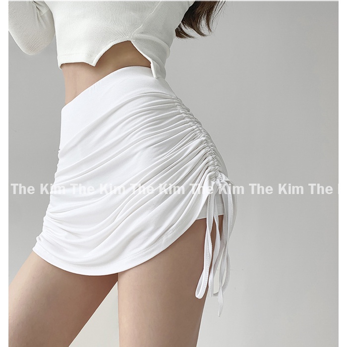 Chân váy rút dây 2 bên dáng ôm body ulzzang cạp cao