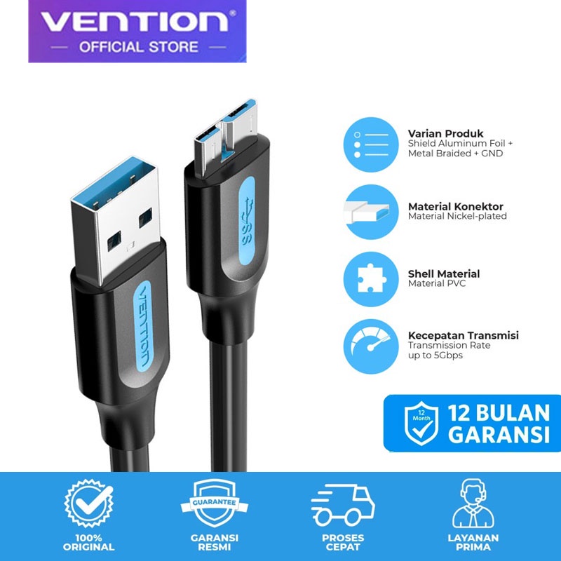 Dây Cáp Vention USB 3.0 Sang Micro B