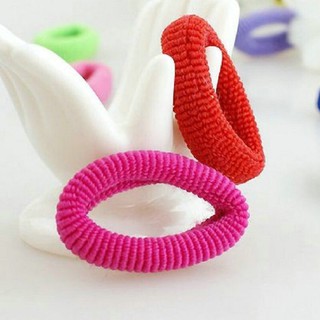 Dây buộc tóc , dây thun cột tóc trơn, nhiều màu 20 cái