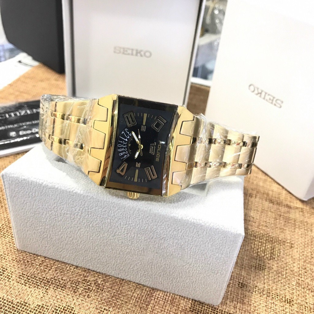 Đồng Hồ Nam POLICE Mặt Vuông 40mm Cá Tính