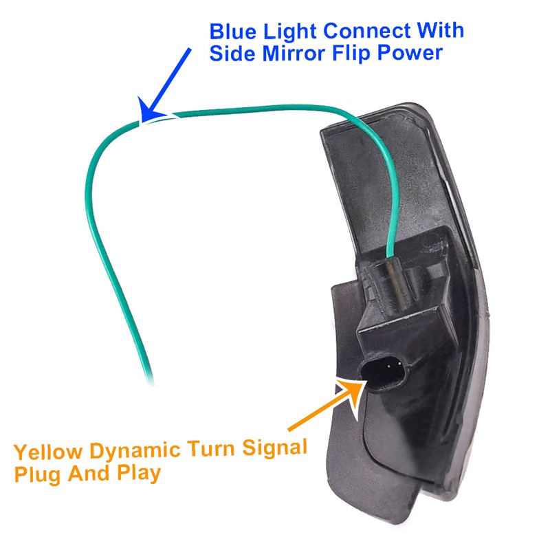 Đèn LED Xi Nhan Ánh Sáng Xanh Cho Toyota Corolla Yaris XP130 Auris Camry Prius