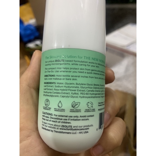 Xịt khoáng dưỡng ẩm Fortify 85ml