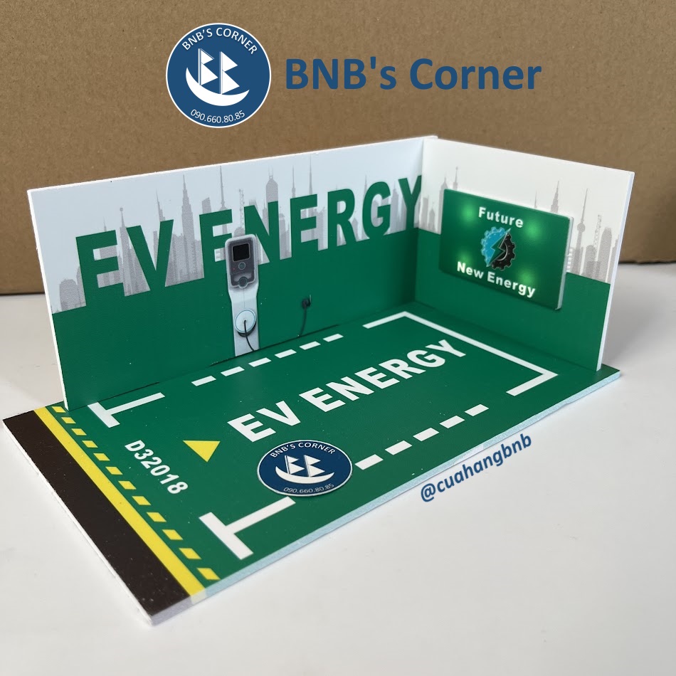 Gara trưng bày bằng formex dành cho mô hình xe 1:32 - Phông nền phối cảnh