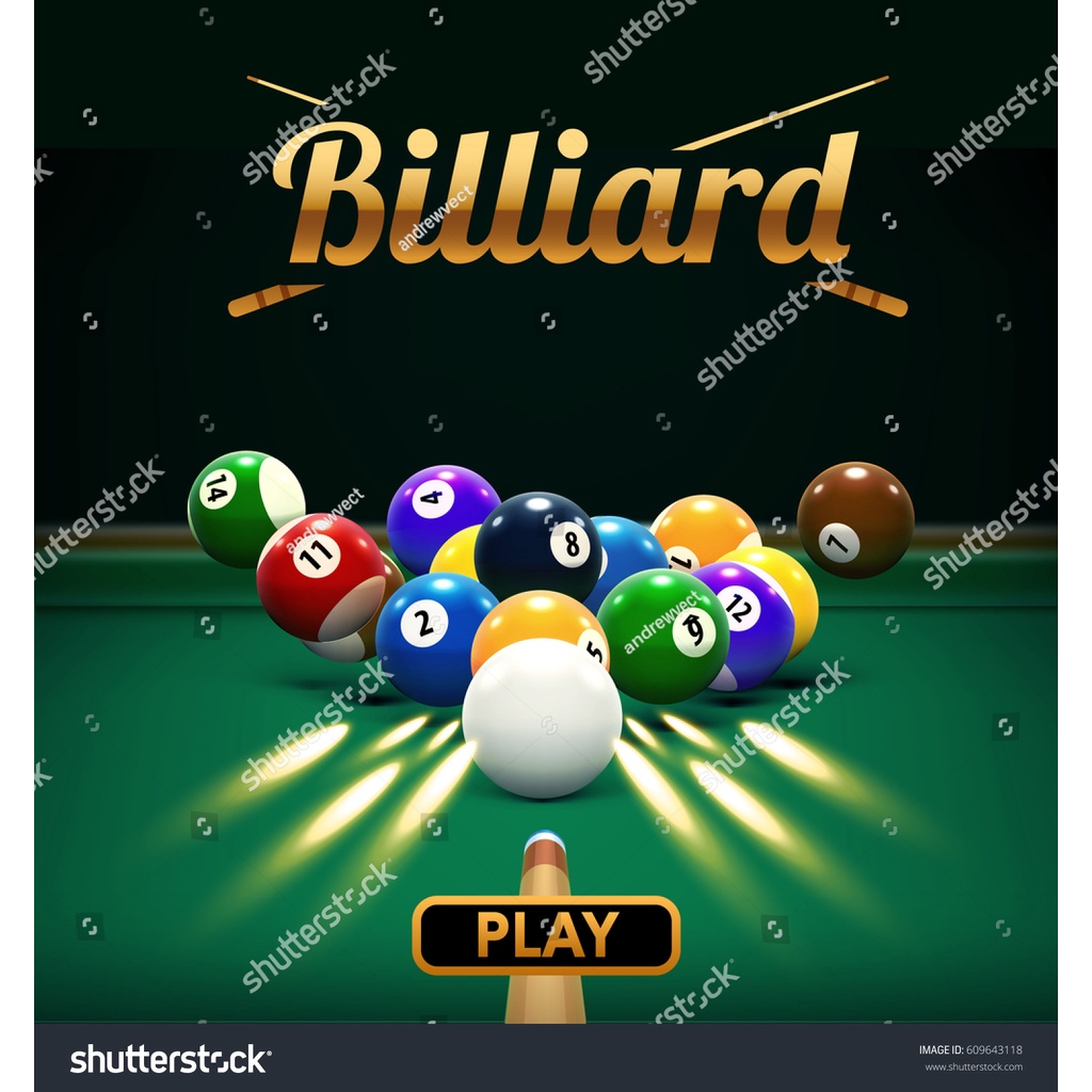 Tranh dán tường Billiards