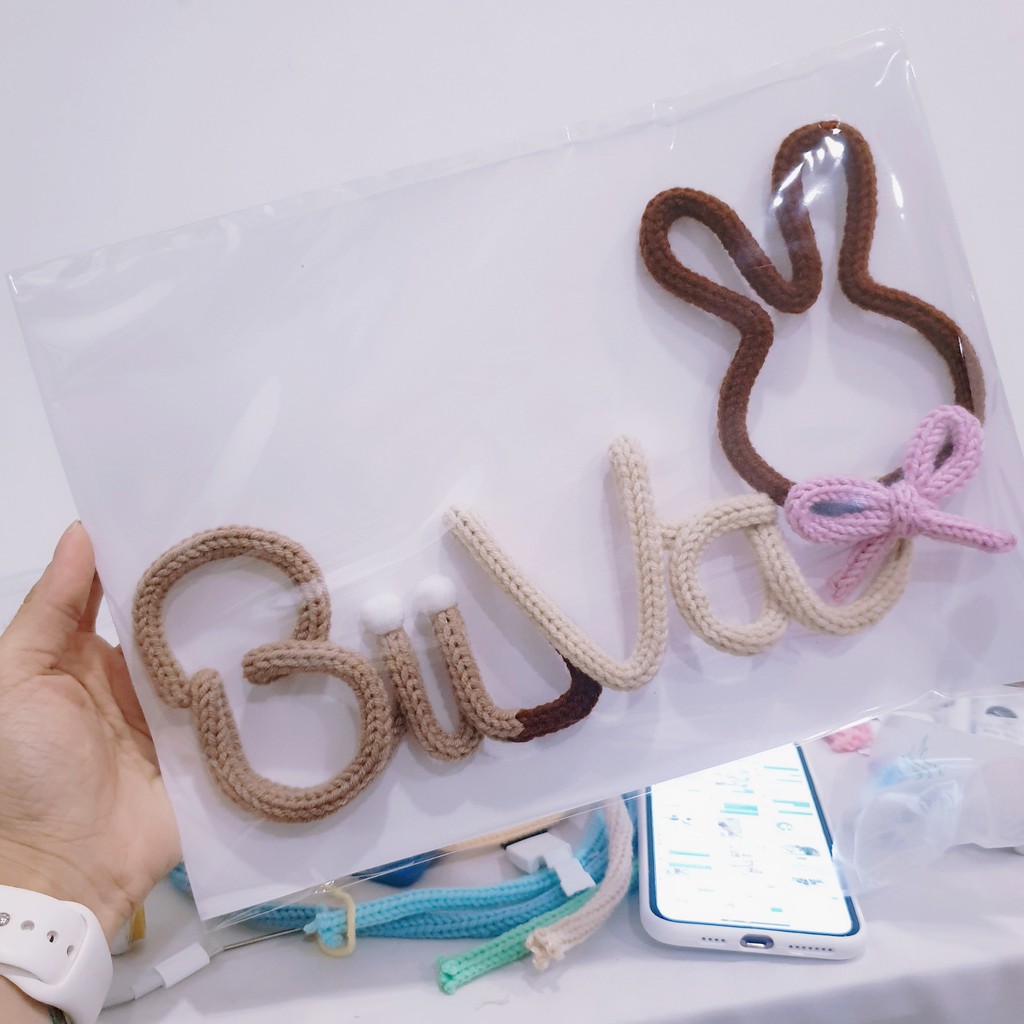 Bảng tên len cho bé  made by l.min