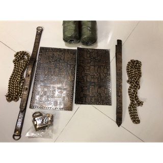Freeship 99k TQ_Set da bò thật và phụ kiện làm túi handmade