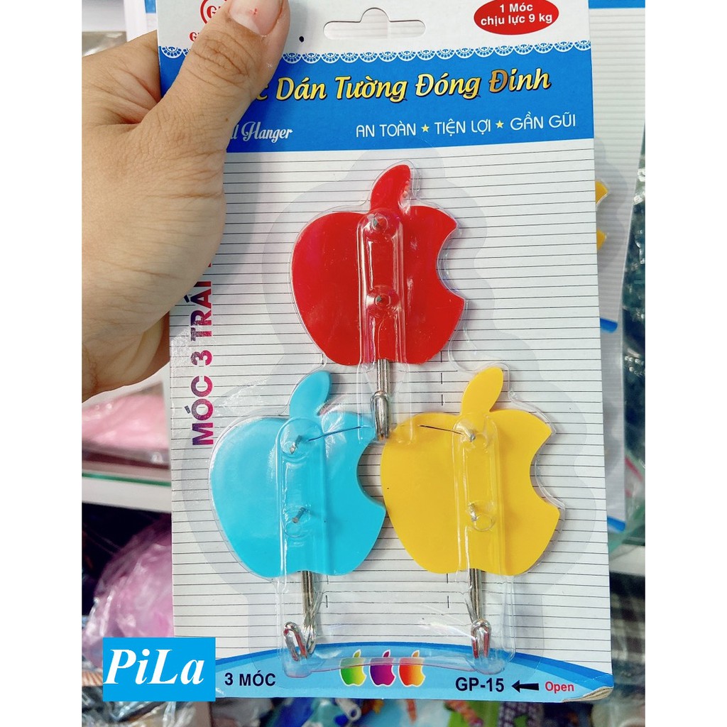 COMBO 3 Móc Dán Tường Có 2 Đinh Chịu Lực Siêu Chắc