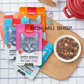 Pate Wanpy cho mèo gói 80gr đủ vị