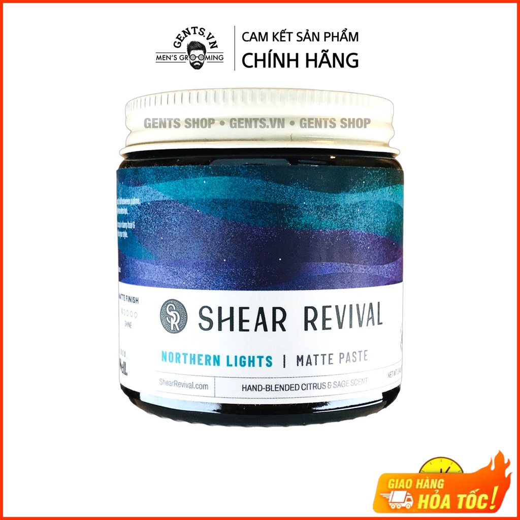 Sáp vuốt tóc nam Shear Revival Northern Lights Matte Paste 96g