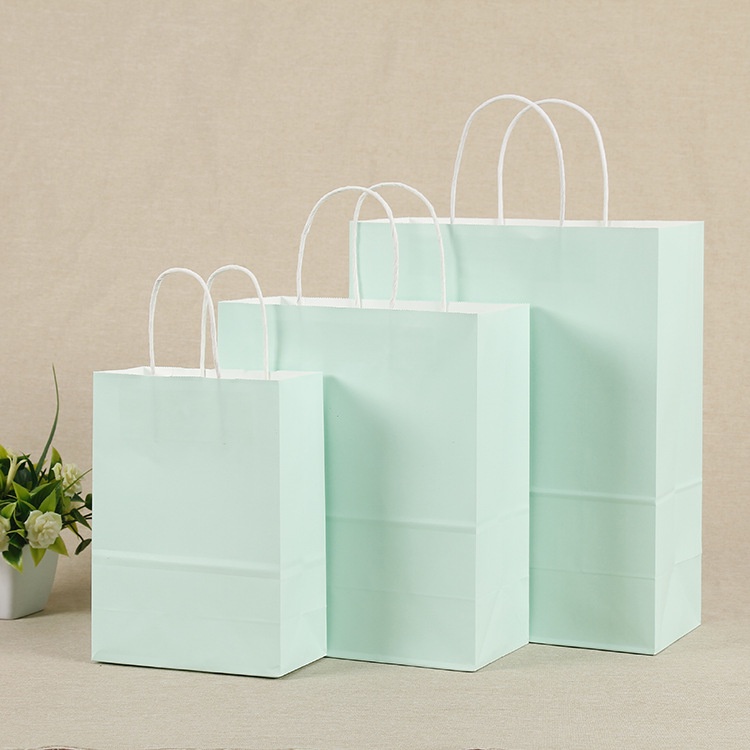 TÚI GIẤY KRAFT DÀY DẶN LÀM QUÀ TẶNG MÀU PASTEL, NHIỀU SIZE Q274