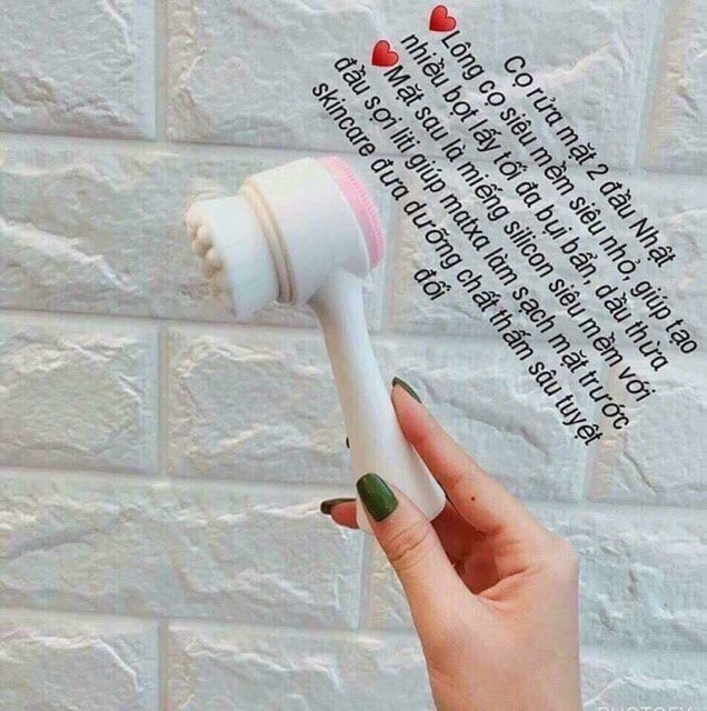 [Siêu Phẩm] Cọ rửa mặt 2 đầu mát xa cực êm | BigBuy360 - bigbuy360.vn