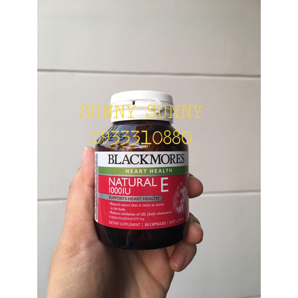Viên Uống Vitamin E Blackmores Natural 1000IU Của Úc. | BigBuy360 - bigbuy360.vn