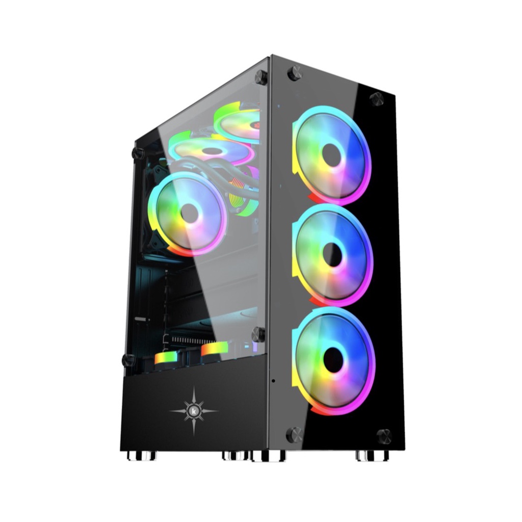 Vỏ case XIGMATEK HERO - ATX, 2 mặt kính cường lực (no fan)