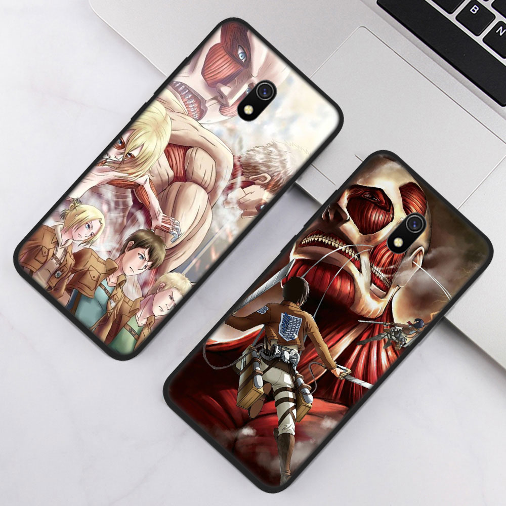 Ốp Lưng Điện Thoại Hình Anime Attack On Titan Dành Cho Xiaomi Redmi Note 5 6 7 Pro 4x Cp6