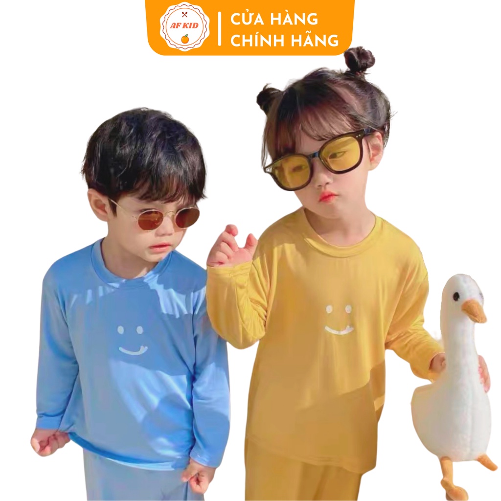 Bộ Quần Áo Trẻ Em Dài Tay Minky Mom Funny Cao Cấp Cho Bé Chất Thun Lạnh Mềm Mịn Thoáng Mát Size 6-19kg