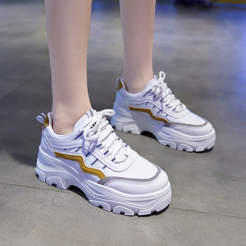 IELGY Giày Thể Thao Đế Dày Tăng Chiều Cao Dễ Phối Đồ Thời Trang Cho Nữ