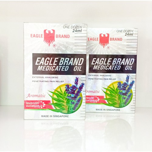 Dầu Gió Con Ó Mỹ Eagle Brand Medicated Oil Lavender 24 ml/ Dầu con ó trắng