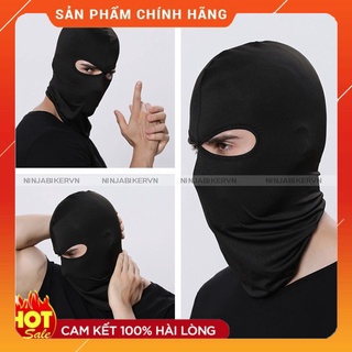 Khăn trùm đầu ninja đen full siêu co dãn FREESHIP