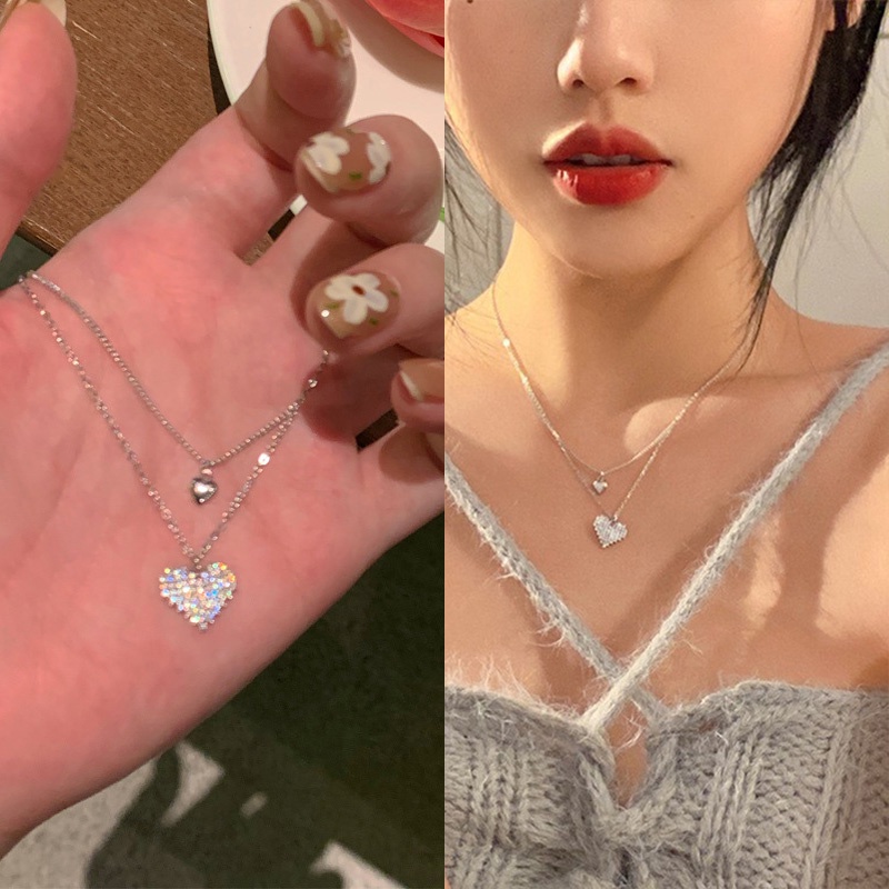 Vòng cổ Thiết Kế Hai Lớp Cao Cấp Sang Trọng Thời Trang Cho Nữ