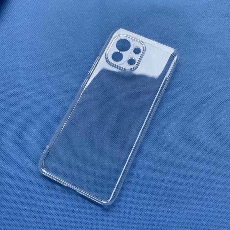 Ốp lưng silicon Gor cho Xiaomi Mi 11/mi 11lite  siêu mỏng, có gờ bảo vệ camera