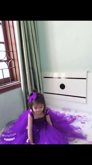 Váy công chúa nơ tím