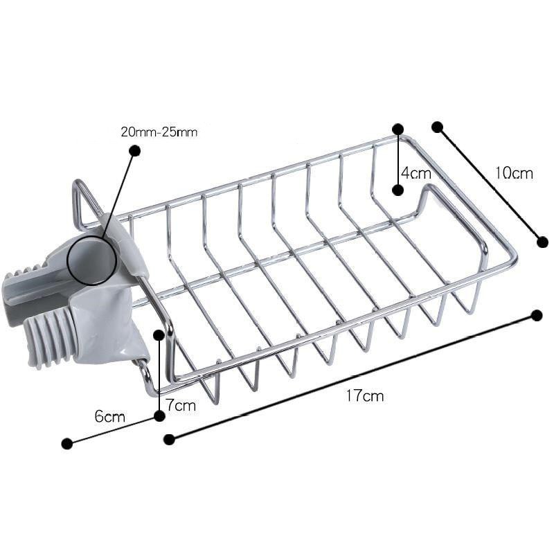 Kệ Inox Để Đồ Rửa Chén Cạnh Vòi Rửa  Dễ Lắp Đặt, Chất Liệu Inox Cao Cấp, Chống Gỉ Sét