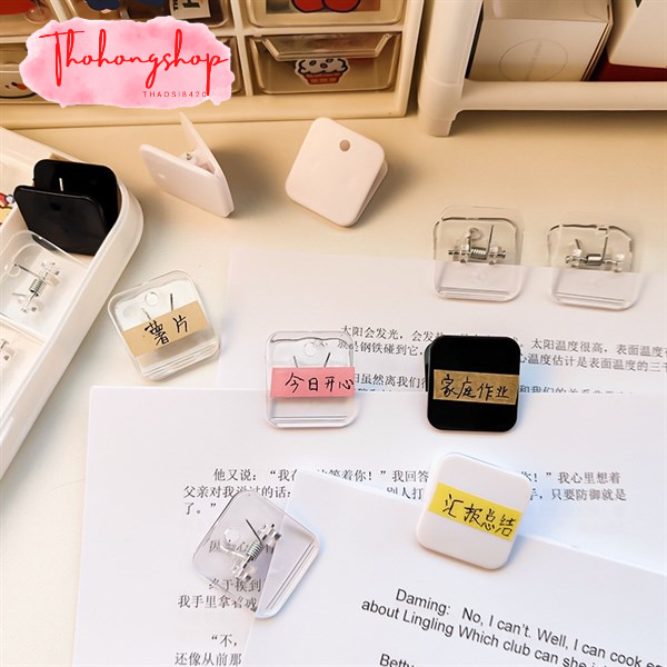 Kẹp giấy, ảnh ghi chú 3*3.2*2.2cm