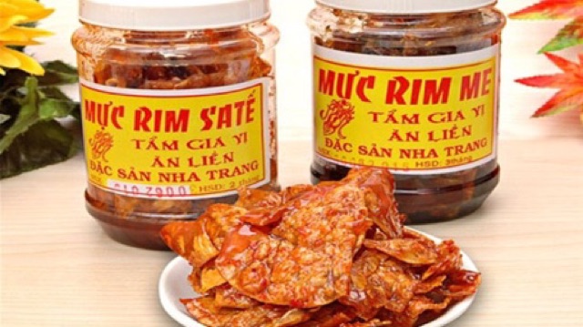 1 hũ mực rim me, mực rim sa tế Nha Trang loại 1 (Lọ 300 gram)