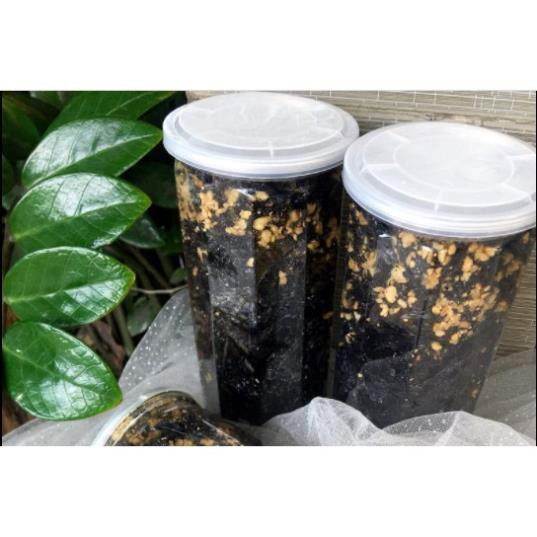 Rong Biển Cháy Tỏi - rong biển snack Hũ PET 200 GRAM_ăn vặt_bánh kẹo_online