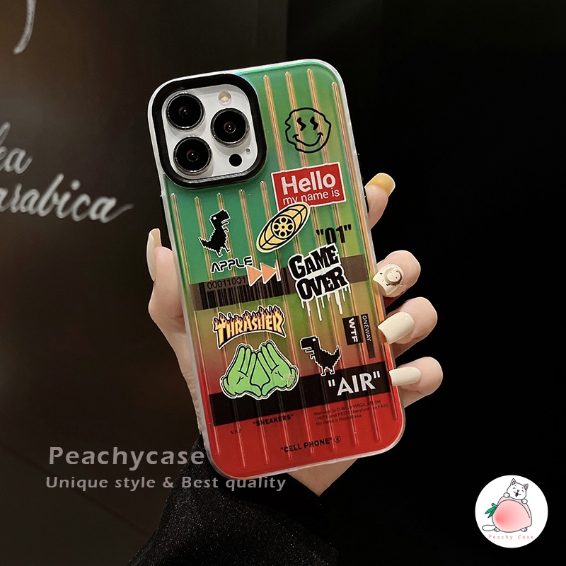Ốp Điện Thoại TPU Dẻo Màu Laser Hình Mặt Cười Thời Trang Cho iPhone 13 12 Pro Max 11 Xr Xs Max X 13pro