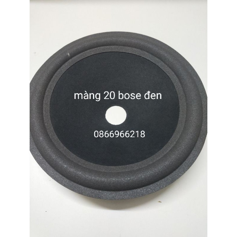 Màng loa bass 20 bose đen lỗ côn 25, 5
