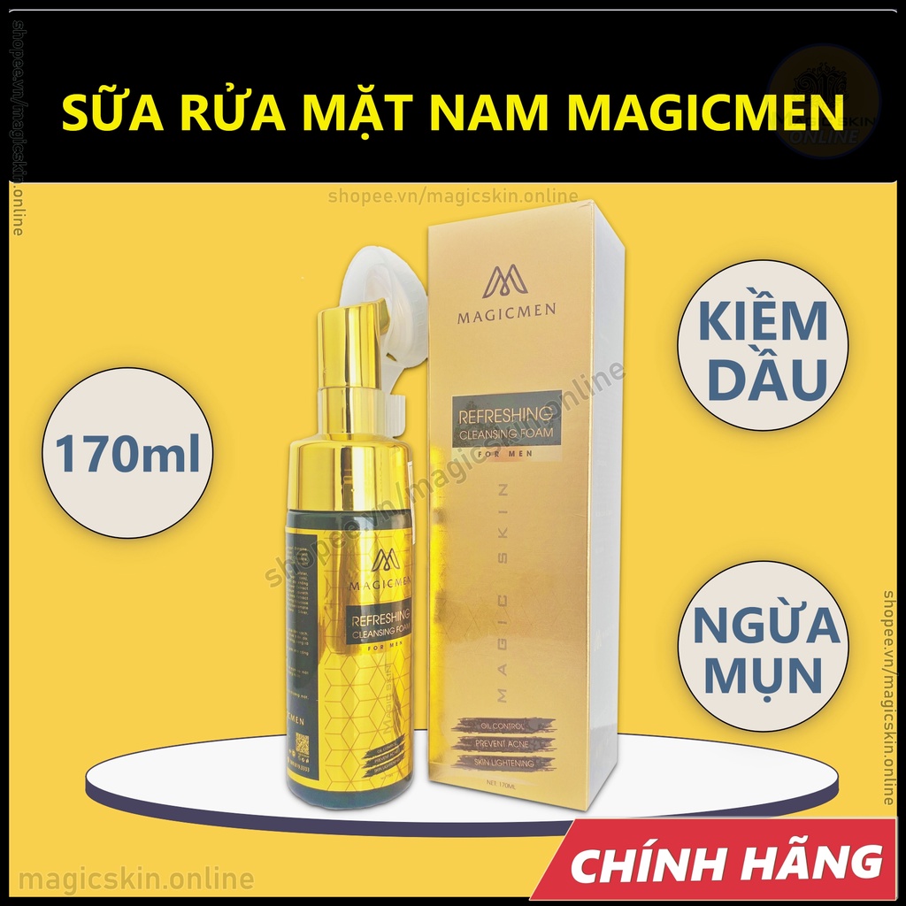 Sữa rửa mặt NAM MAGICMEN Refreshing Cleansing Foam for MEN | Magic Skin