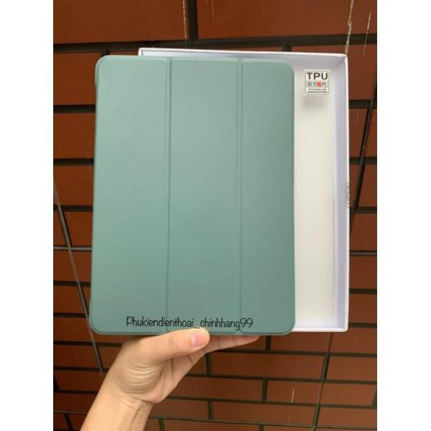 (Xanh rêu)_Bao da TPU Smart Case iPad Air, Air 2, Pro 9.7, Mini 4/5, Gen 7 Gen 8 10.2 Air 3, Pro 11 2020,Pro 10.5, Gen 6