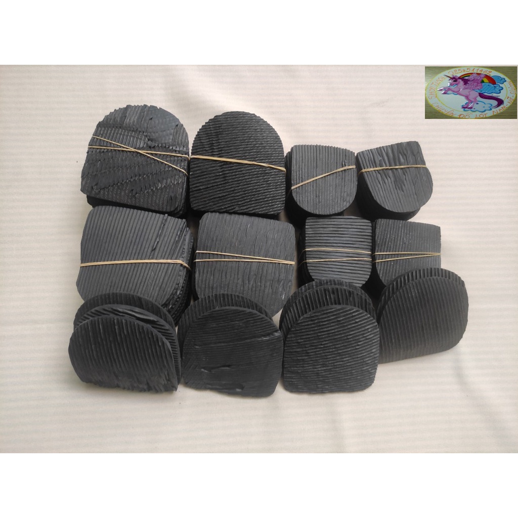 Cặp Đế Cao Su Đóng Guốc Trước - Sau Kèm Đinh